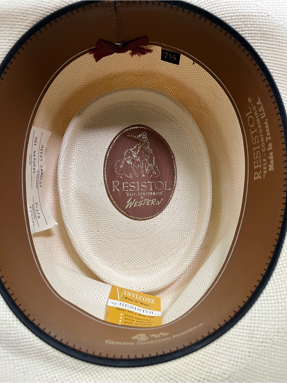 Resistol Men's Western Straw Hat - Natural